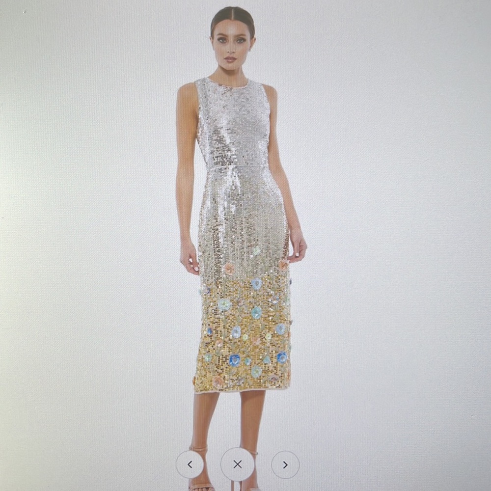 NWT Max Duggal sequin Ombré cocktail dress - Picture 4 of 4